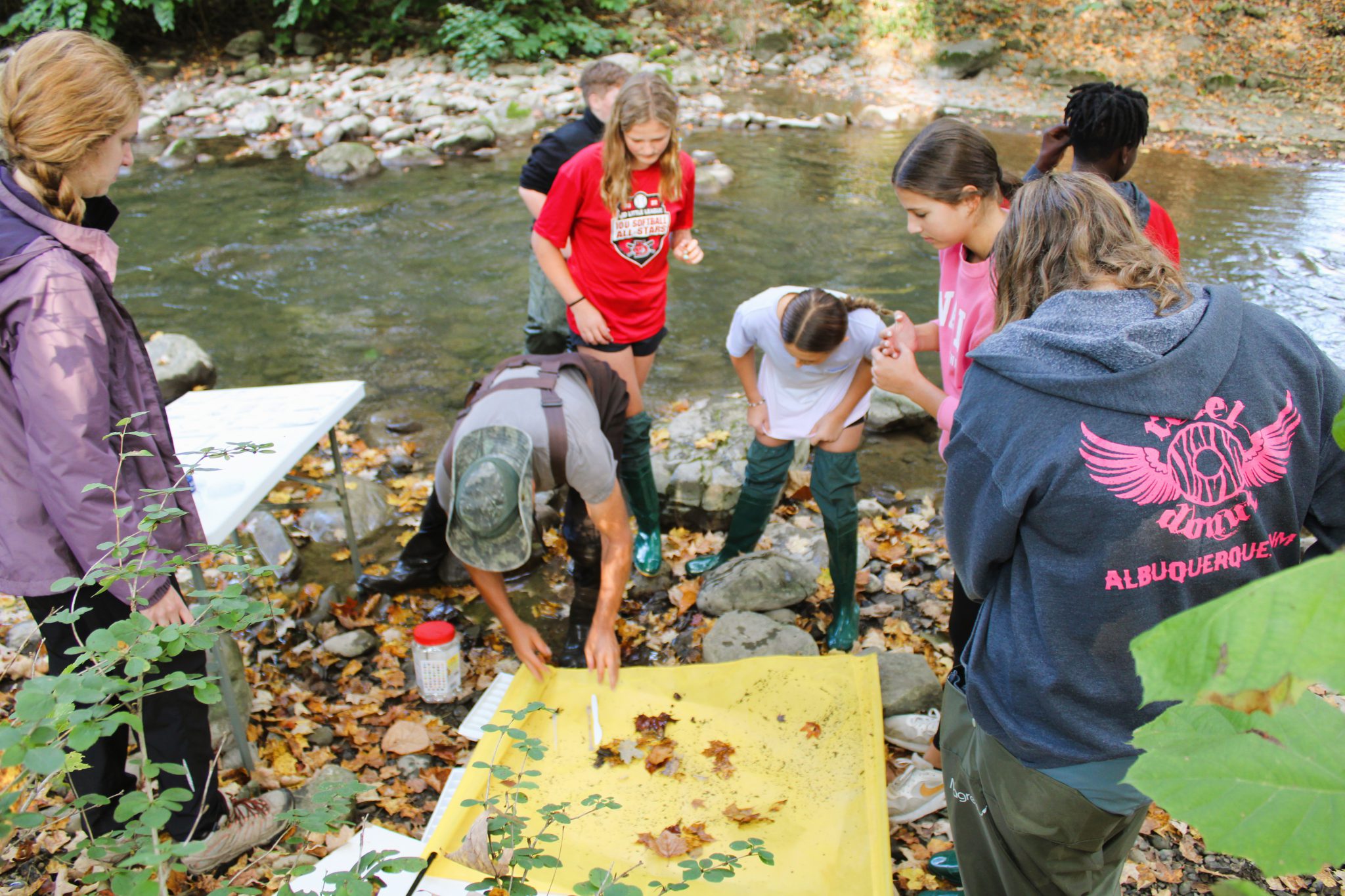 Middle school students study ecosystems at Fiddlers Green - Jamesville ...