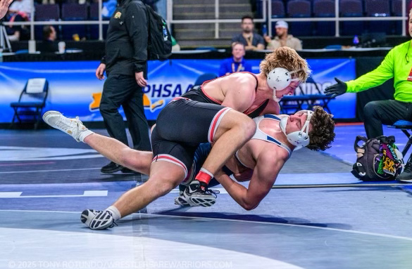 Bryce Dadey competes in NYS State Wrestling Championships